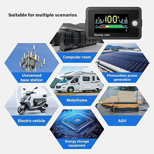8-100V Battery Monitors Digital Capacity Tester Car Charging Levels Indicators - Image 8