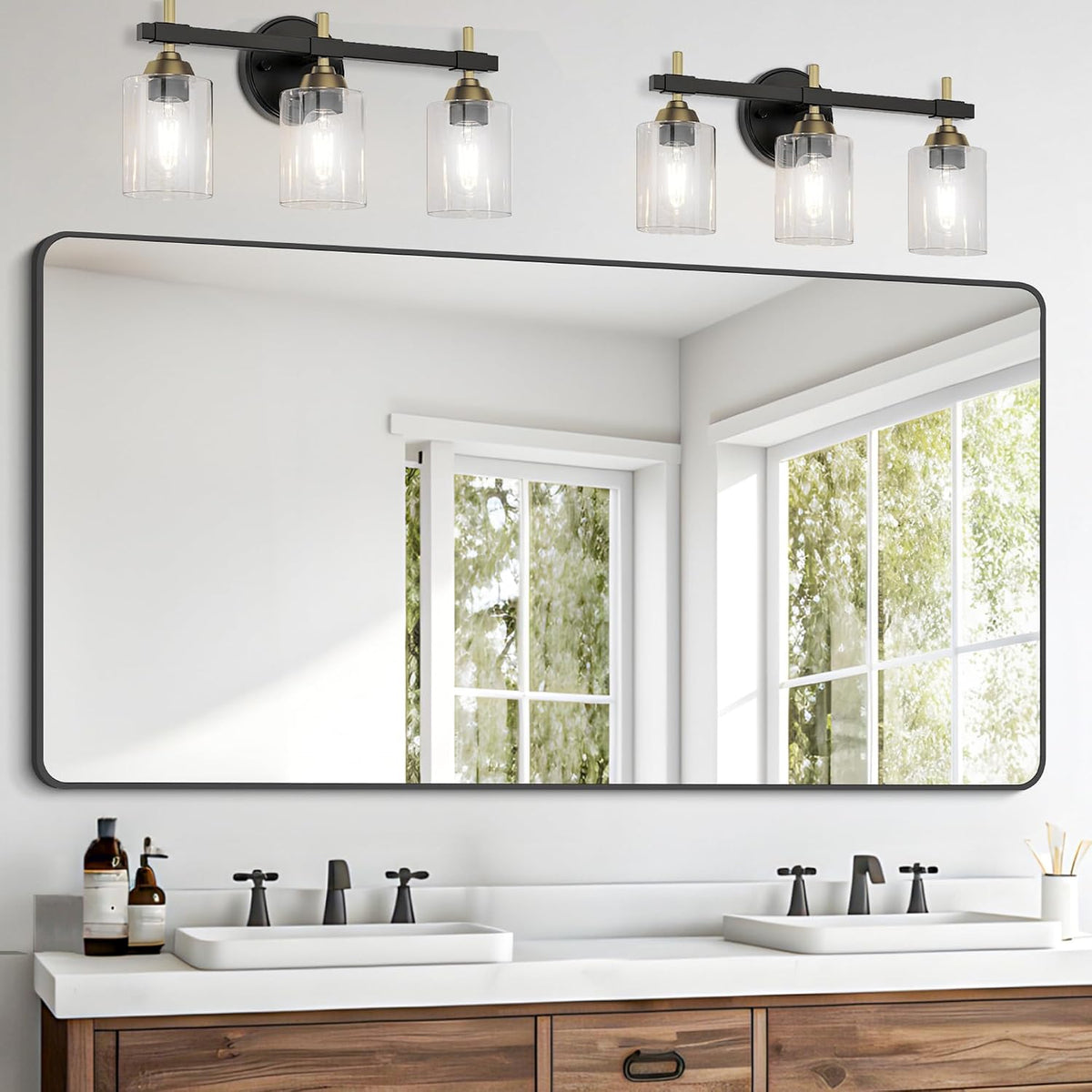 FORBATH Bathroom Mirror 30" X 60"，Large Rectangular Wall Mirror