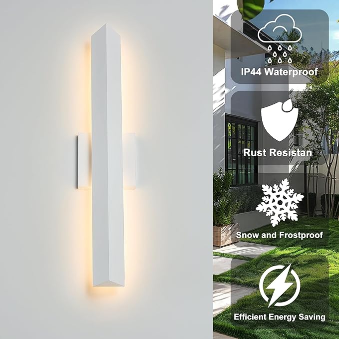 Tarentlight 21.9IN LED Outdoor Aluminum Wall Lights, 20W Dimmable, IP65 - Image 9