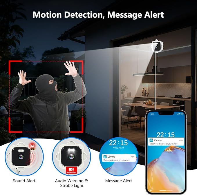 2.5K Window Camera, 5GHz & 2.4GHz Window Security Cameras - Image 3