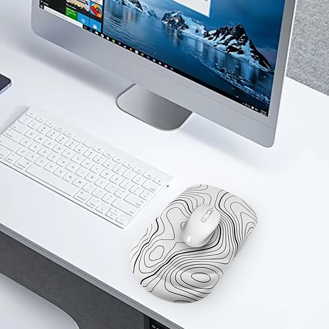 Mouse Pad Wrist Wrist Rest, Comfortable Memory Foam Wrist Rest, Non-Slip PU Base - Image 7