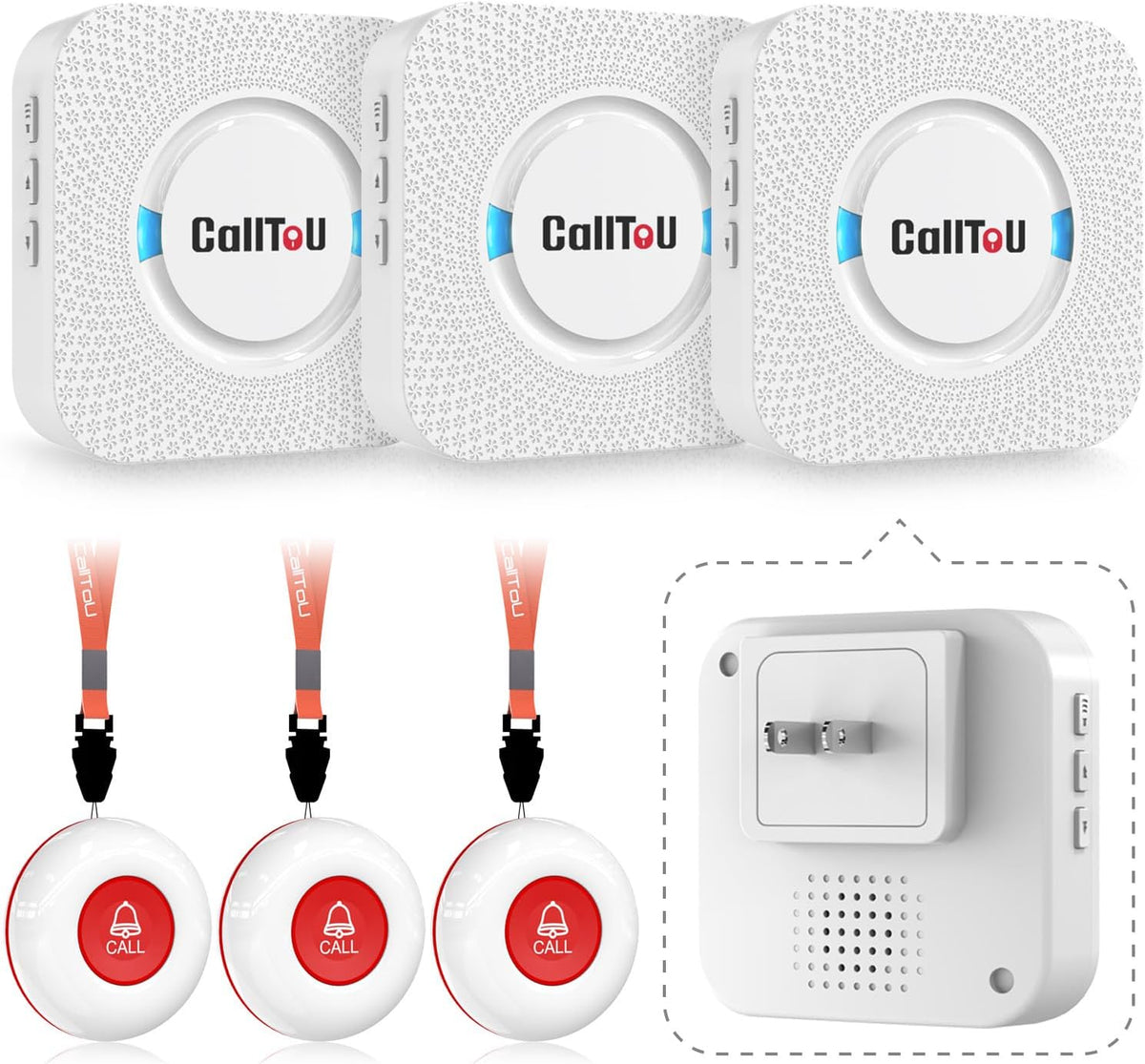 CallToU Caregiver Pager Elderly Alert Call Button