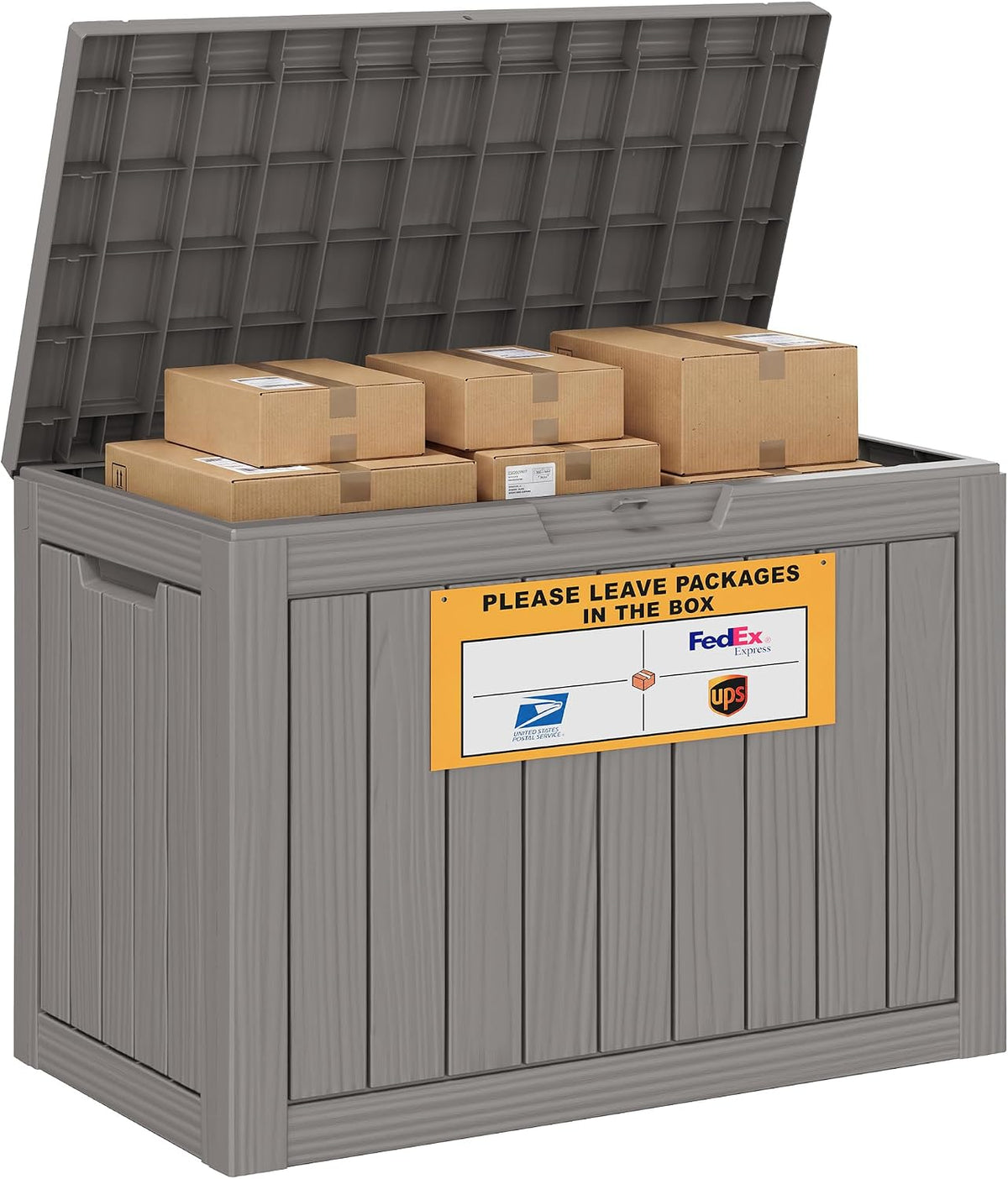 package delivery box for outside with sign 50, main product view