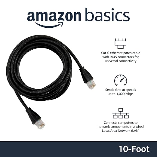 Amazon Basics RJ45 Cat 6 Ethernet Patch Cable - Image 2