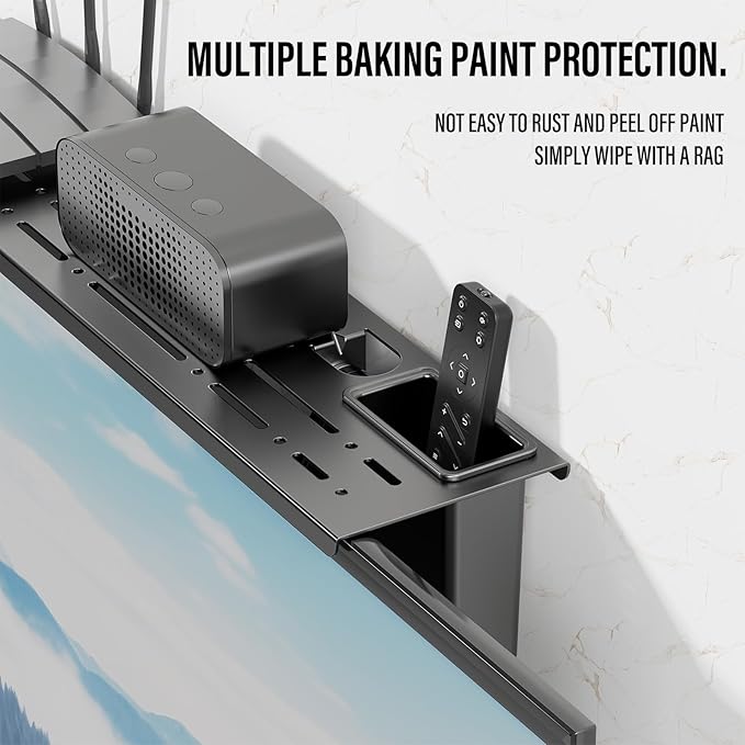 CABTE Steel TV Top Shelf- Adjustable Screen Shelf Floating Stand - Image 3