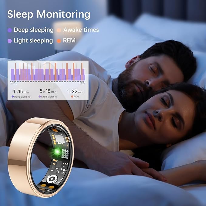 Smart Health Ring for Women Men, Fitness Ring - Image 3