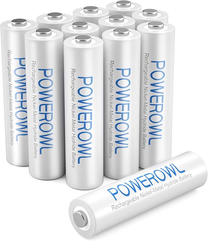 POWEROWL AAA Rechargeable Batteries, High Capacity Triple A Batteries 1000mAh by POWEROWL