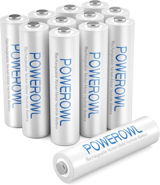 POWEROWL AAA Rechargeable Batteries, High Capacity Triple A Batteries 1000mAh by POWEROWL