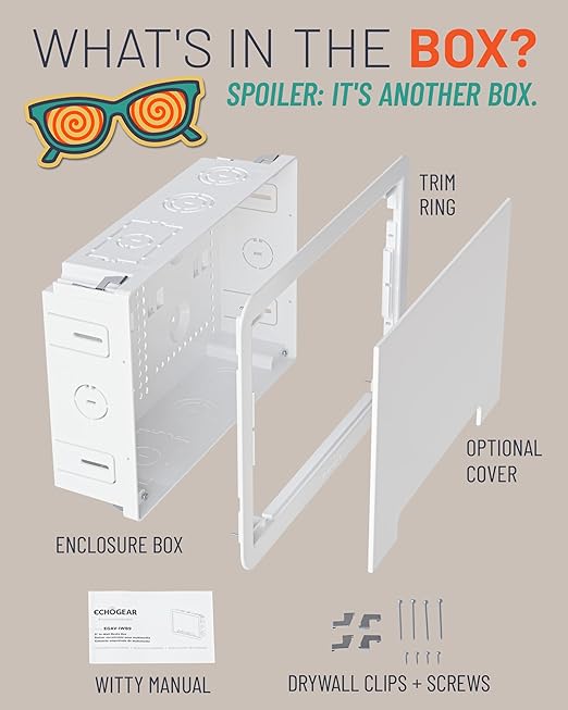 ECHOGEAR 9" in-Wall TV Media Box - Image 7