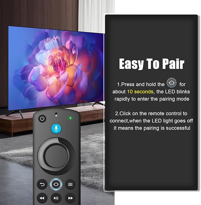 Remote Replacement with Voice Control Compatible with Fire-AMZ-TV Stick - Image 5