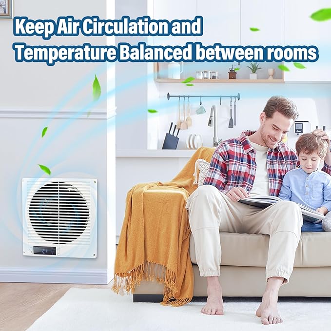 Feeligivin 20W 8” Room to Room Fan 10-Speed RC Two-Way Reversible Airflow - Image 3