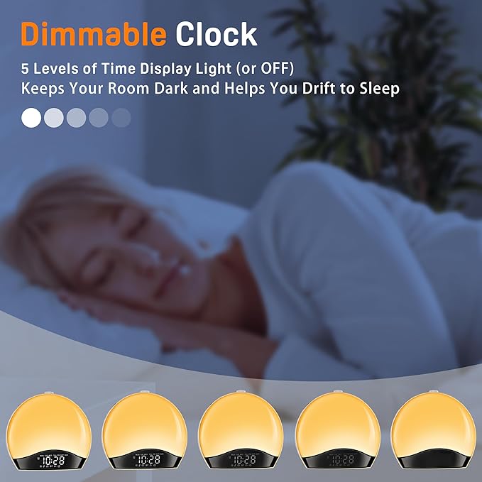 Wake Up Light Sunrise Alarm Clock - Image 6