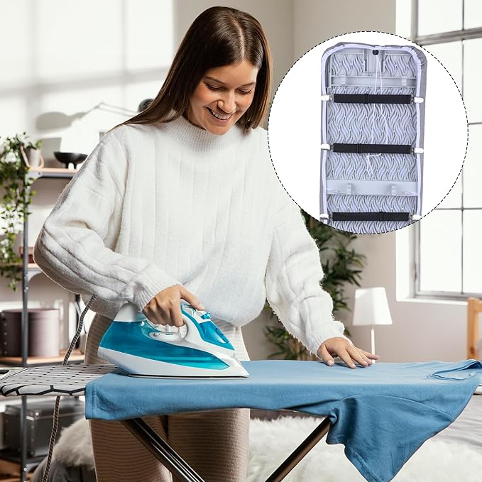 Xyembu 4Pcs Ironing Board Cover Clips Adjustable Ironing Board Pad Braces - Image 4