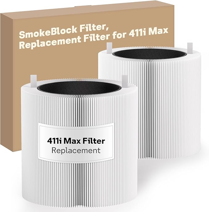 Leemone 411i Max & 411a Max SmokeBlock Replacement Filter Compatible by Leemone