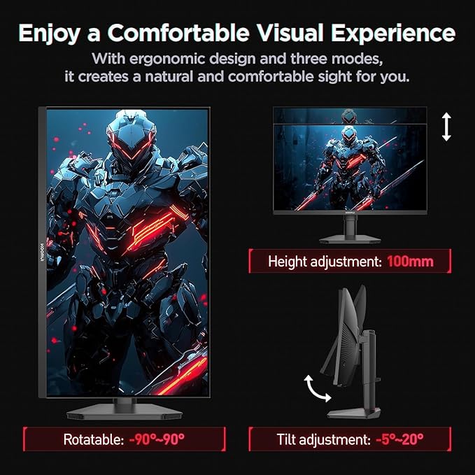 KOORUI 27 Inch 1440p Gaming Monitor 200Hz, Fast IPS Screen, 95% DCI-P3 Color - Image 9