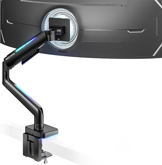 Ultrawide Monitor arm for 17-49'' Heavy Duty Screen up to 44lbs, Gas Spring by ARESWING
