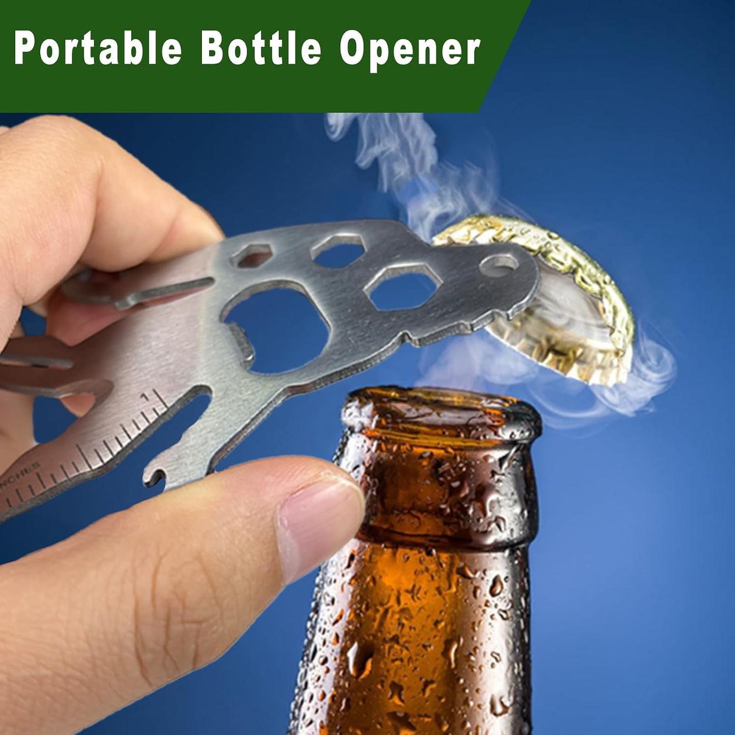 Funny Sasquatch Gifts for Men - Small EDC Pocket Multitool with Carabiner Cool Stocking Stuffers Birthday Fathers Valentines Gifts for Him, Unique Outdoor Camping Hiking Gift Ideas for Sasquatch Lover