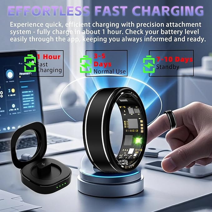 Fitness Tracker Ring for Men Women – Smart Ring - Image 6