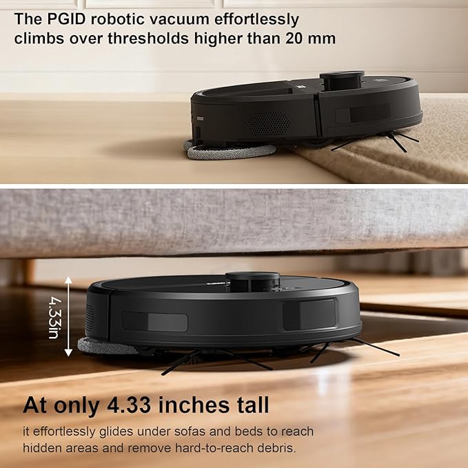 PGID Self-Emptying Robot Vacuum Cleaner, Robot Vacuum and Mop, FlexiArm Edge - Image 9
