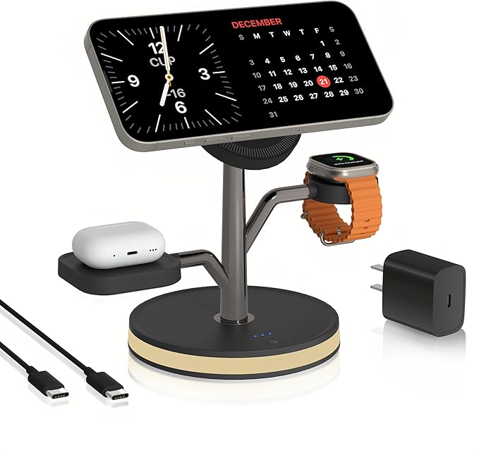 3 in 1 Charging Station for Apple Devices, Fast Charging Magsafe Charger Stand by AitekPowermagsafecharger