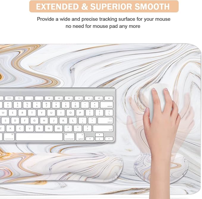 4-in-1 Large Gaming Mouse Pad, Keyboard Wrist Rest Pad & Wrist Support Mousepad - Image 5