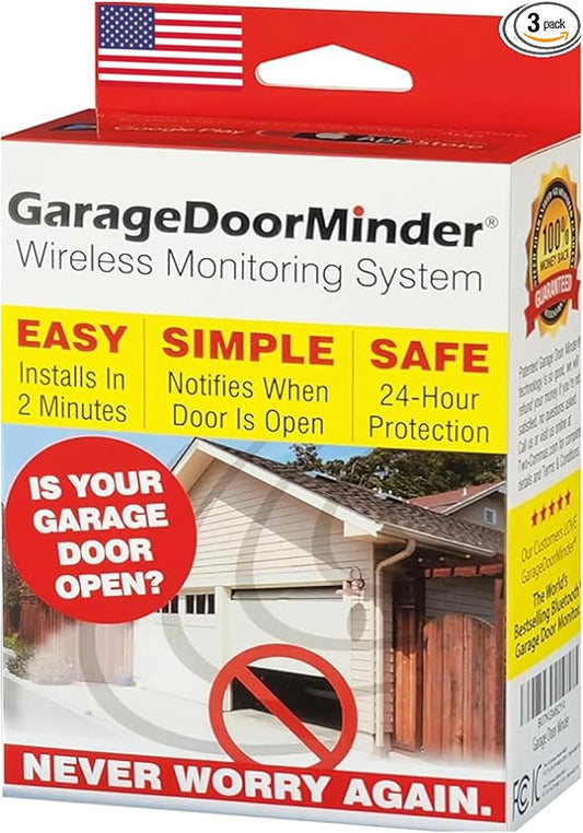 Garage Door Minder® Version II. 100% Wireless. Installs in Two Minutes! No by GarageDoorMinder