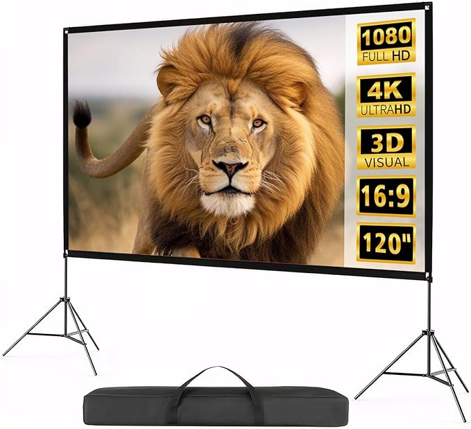 Portable Indoor Outdoor Projector Screen by Unknown
