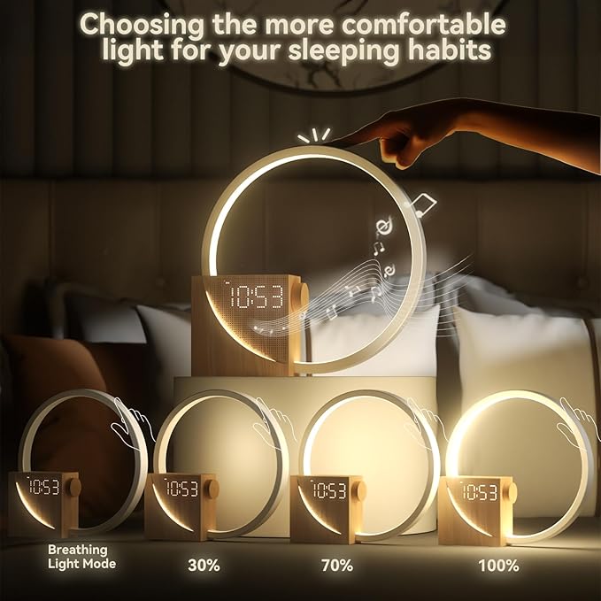 Vivilumens Sunrise Alarm Clock Sound Machine Nightlight, Gradual Wake Up Light - Image 5