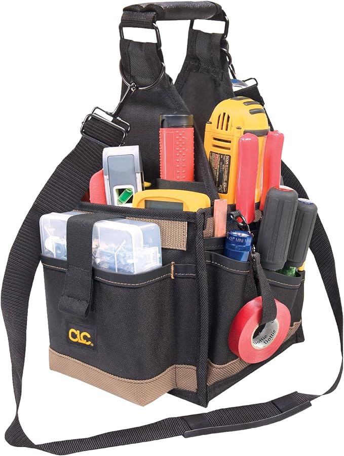 Custom Leathercraft 1526 25 Pocket Electrical and Maintenance Tool Carrier by CustomLeatherCraft