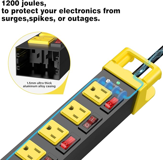 Power Strip with Individual Switches - Image 6