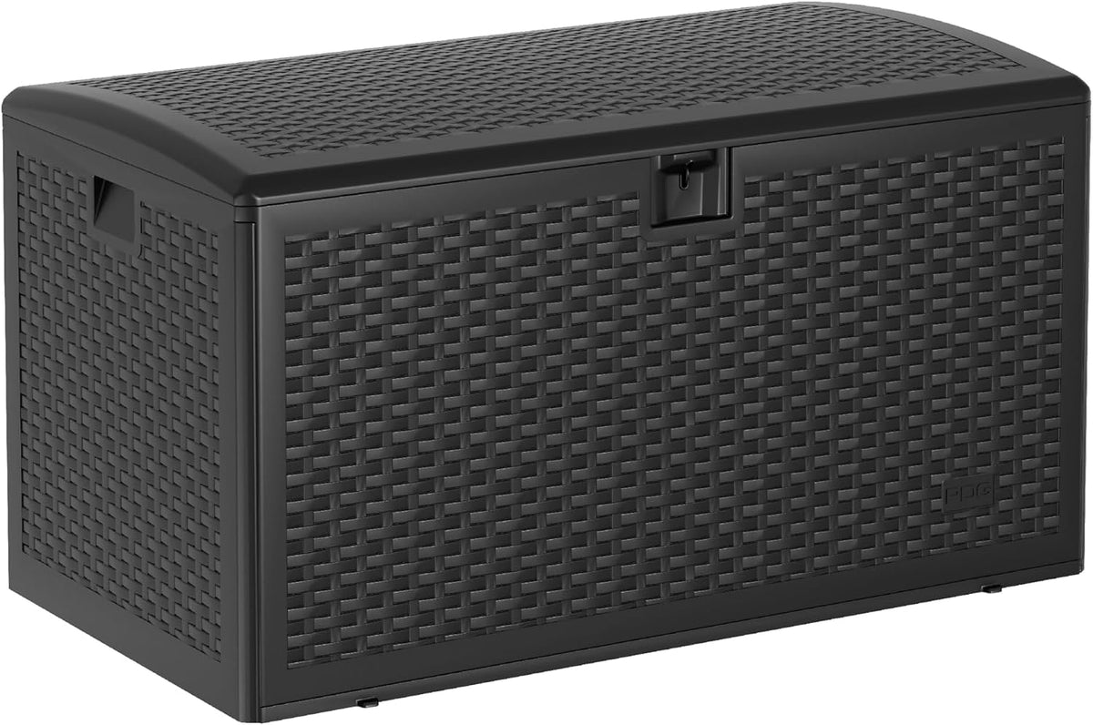 garvee 73 gallon waterproof large resin deck box, main product view