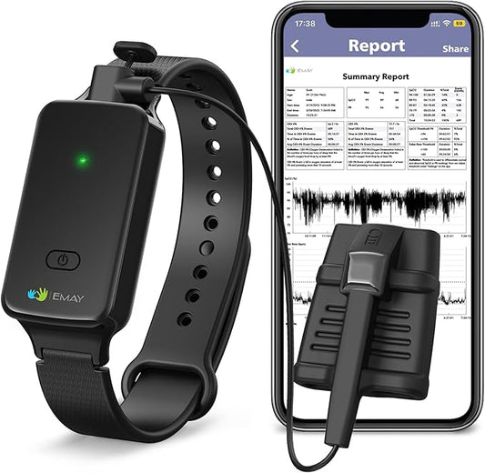 SleepO2 Wrist Recording Pulse Oximeter by EMAY | Continuous Pulse Oximeter to by EMAY