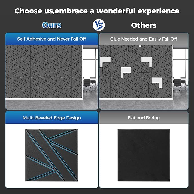 【10 Pack】 Acoustic Panels Self-Adhesive - Image 5