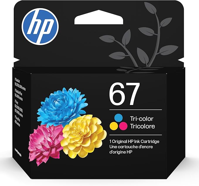 HP 67 Tri-Color Ink Cartridge | Works by HP