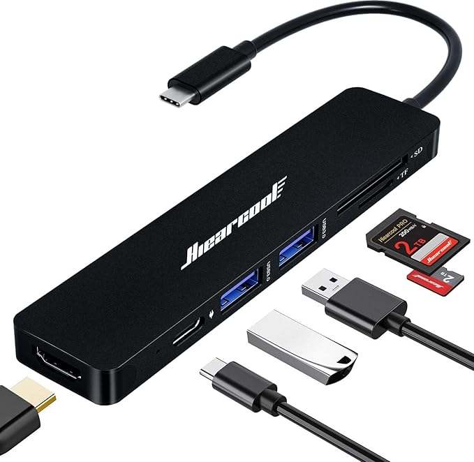 Hiearcool USB C Hub, USBC Hub Multi-Port Adapter by Hiearcool