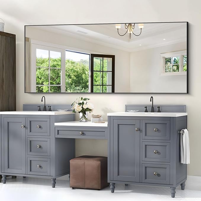 30x72inch Bathroom Mirror, Large Rectangular Wall Mirrors - Image 3