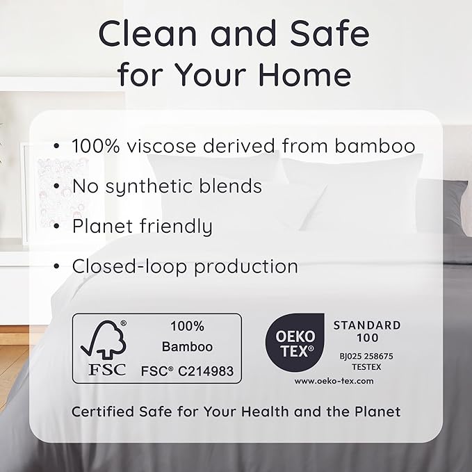 Bambaw 100% Viscose Derived from Bamboo Fitted Sheet Only, Soft Fitted Sheet - Image 6
