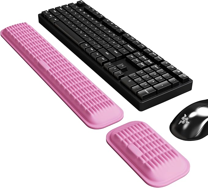 MEKASS Ergonomic Wrist Rest for Keyboard and Mouse, Soft Memory Foam Keyboard by Mekass