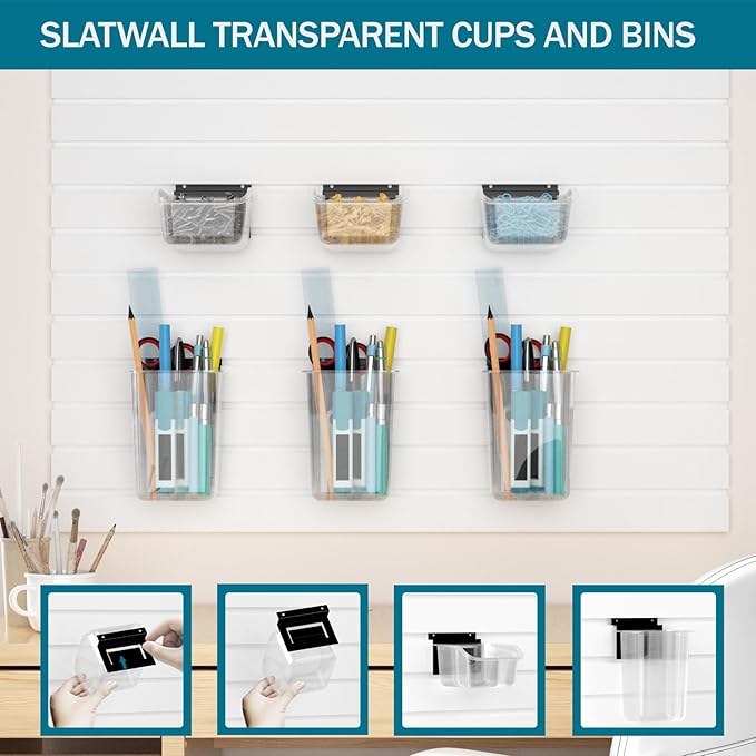 Daanxw 12 Packs Slatwall Accessories, Includes 6 Packs of Slatwall Boxes and 6 - Image 3