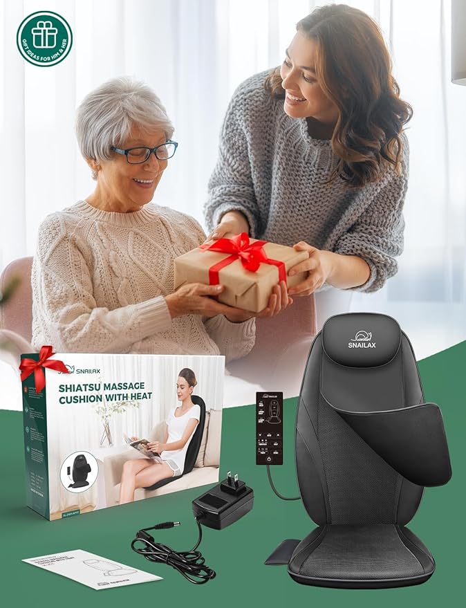Snailax Back Massager with Heat, Gifts - Image 8