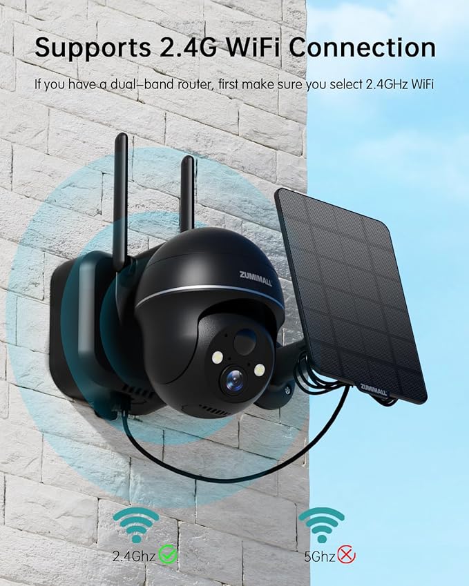 ZUMIMALL Solar Security Cameras Wireless Outdoor, 360° View Outdoor Camera - Image 4