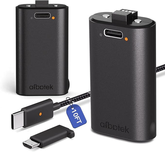2 Pack Xbox Rechargeable Battery Pack, Xbox Series X Play & Charge Kit 1400mAh by Unknown