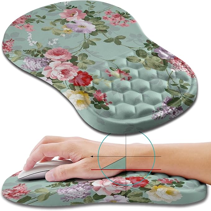Hokafenle Ergonomic Mouse Pad Wrist Support, Wrist Rest Mousepad by Hokafenle