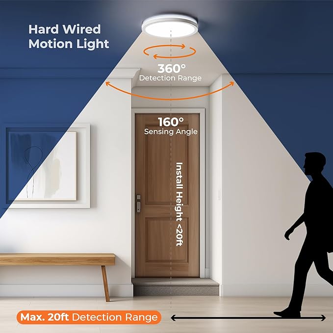 Matane Dimmable Motion Sensor LED Ceiling Light - Image 4