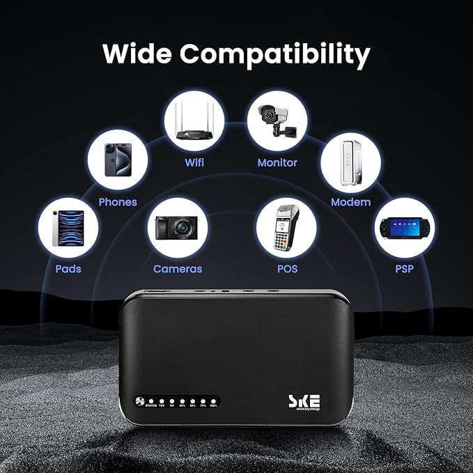 Mini UPS DC 20000mAh Battery Backup & Surge Protector Uninterruptible Power - Image 3