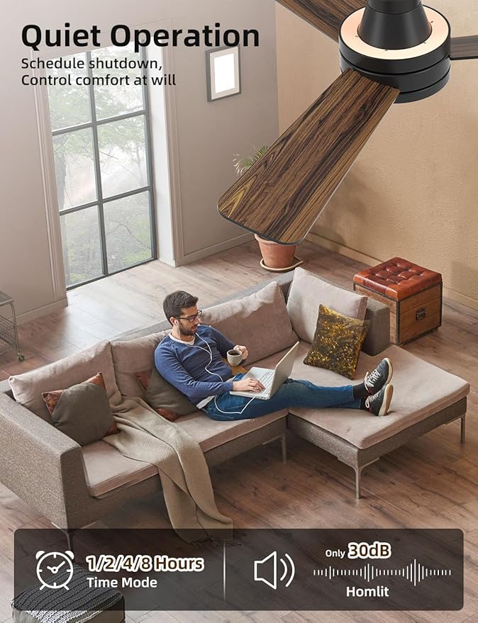 Homlit 42 inch RGB Ceiling Fan - Image 5