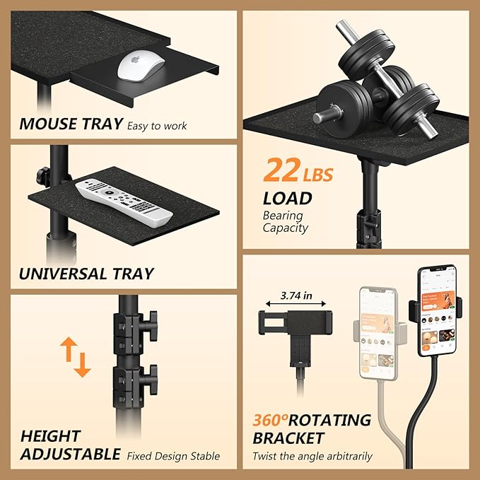 Facilife Projector Stand Tripod on Wheels, Adjustable Height 31-56 Inches - Image 5