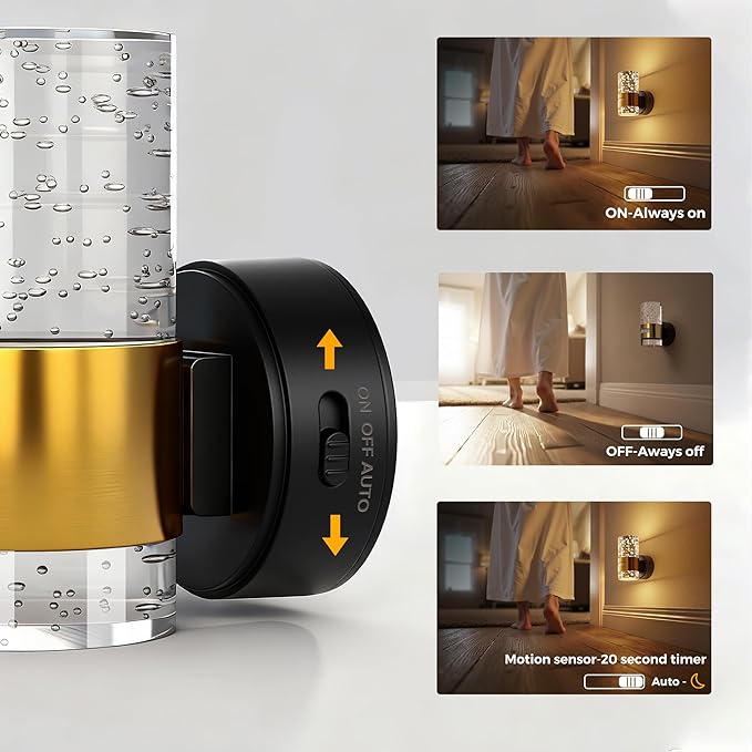L LOHAS LED Motion Sensor Night Light, Wireless Rechargeable Wall Mounted - Image 2