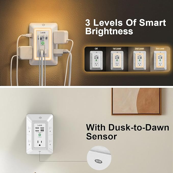 Multi Plug Outlet Surge Protector - Image 4