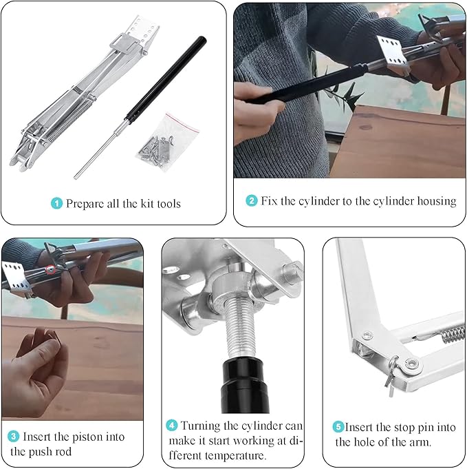 Greenhouse Automatic Window Opener Kit Solar Heat Sensitive Cylinder - Image 5